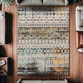 billiga Områdesmattor-Vintage persisk matta, fläckbeständig och lätt att rengöra, etnisk soffpläd, halkfri sängmatta i sovrummet, slitstark och elegant golvdekor i vardagsrummet