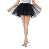 cheap Bottoms-Fancy Costume Tulle Skirt Tutu Skirt Retro Vintage 1980s Layered Puffy Neon Adults' Women's Halloween Carnival Party Performance Dance Ballet Dress Up