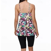 levne Surfovací tankiny a bikiny-Dámské Plavky 2 ks Tropický vzhled Ultra lehký (UL) Elastický Bez rukávů Plavky Surfování Šnorchlování Léto