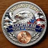  Moeda comemorativa do último centavo de Lincoln, moeda memorial de metal do último centavo de Lincoln (1909–2025), ficha comemorativa do último centavo de Lincoln, tributo histórico à "emissão final", item colecionável.