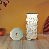 Недорогие Декоративные огни-портативная лампа для путешествий с сенсорным диммером, дорожная лампа с теплым светом, складная бумажная лампа, перезаряжаемая настольная лампа на батарейках для спальни и гостиной, подарки для