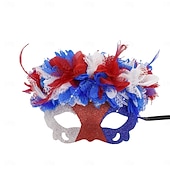  Karneval 2026 250-årsjubileum i USA Karnevalskostyme Venetiansk maske Cosplay Voksne Dame Karneval Halvhjorteårsjubileum Mardi Gras Karneval Kle deg opp