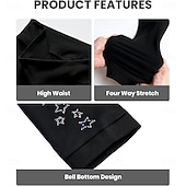 economico Pantaloni e Leggings da Pattinaggio Artistico-pantaloni da pattinaggio artistico da donna e da ragazza, pantaloni da pattinaggio sul ghiaccio, neri, elastici, abbigliamento da pattinaggio per gare di allenamento, termici, caldi, con