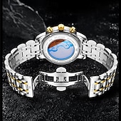cheap Mechanical Watches-The New Olevs Men'S Business Watch With Luminous Perpetual Calendar Date And Day Display Multi-Functional Mechanical Watch Skeletonized Casual And Fashionable Waterproof Sports Men'S Wristwatch