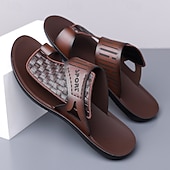 economico Sandali casual-sandali sportivi marroni da uomo – cinturini regolabili in velcro per una vestibilità comoda, perfetti per abbigliamento casual, gite in spiaggia e attività all'aperto