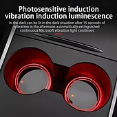 billiga Hängen och dekor till bilen-LED neon mugghållare för bil - 7 färger växlande ljusplatta USB-laddningsbar lämplig för hemmafester och lysande dekoration i fordonsinredning.