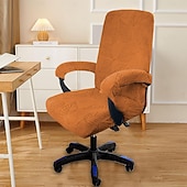 cheap Recliner Chair Cover-Office Chair Cover 3 Piece Set Four Season Modern Elastic Leaf Jacquard Machine Washable Chair Slipcover