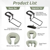 economico Forniture per la casa-poggiatesta massaggiante per letti, culla regolabile per massaggio facciale per uso domestico, set da tavolo per massaggi portatile adatto a materassi da letto, regalo perfetto per lei o per lui