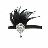 preiswerte Zubehör und mehr-Retro Vintage Goldene Zwanziger 1920er Flapper-Stirnband Der große Gatsby Flapper-Mädchen Kostüm Damen Halloween Karneval Maskerade Karneval Erwachsene Stirnband Ganzjahres