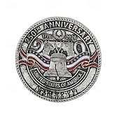 abordables 250e Anniversaire des États-Unis-Ensemble de broches commémoratives du 250e anniversaire des États-Unis 4 pcs épingle de revers patriotique du 250e anniversaire de l'indépendance américaine souvenir de badge mémorial du 4 juillet du