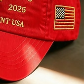  Férfi Uniszex Egyesült Államok 250. évfordulós kalapja Baseball sapka Szalmakalap Kamionos kalap Medence Rubin Poliészter Állítható Hazafias Szabadság Sportok Napi Szabadtéri Utcai öltözék Zászl