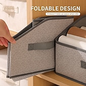 abordables Rangement et organisation-1 grand organisateur mural avec poignées - panier de rangement en tissu à structure ajourée pour vêtements, serviettes, couvertures, portefeuilles et chapeaux - design classique et peu encombrant pour