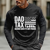  Αστείο ανδρικό μπλουζάκι με θέμα τον μπαμπά, φόρος, βεβαιώνοντας ότι δεν είναι δηλητήριο, μακρυμάνικα γραφικά μπλουζάκια, αμερικανική σημαία, καινοτομία, δώρο για την ημέρα του πατέρα, μπαμπάς,