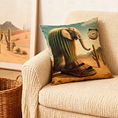 cheap Throw Pillows &amp; Covers-Italian Brainrot Pillow Covers Double-Sided Print Pillow Covers 18"x18" Holiday Decor Throw Cushion Case  Itlian Brainrot Home Decorations for Home