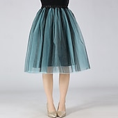 levne spodnička-Fancy kostým Sukénka Tylová sukně Retro 80. léta Dospělé Dámské předvečer Všech svatých Karneval Párty Výkon Oblékněte se