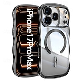 levne Pouzdra pro iPhone-telefon Carcasă Pro iPhone 17 Pro Max 17 Air 16 15 14 Pro Max 16e 13 Pro Max Zadní kryt se stojánkem Podpora bezdrátového nabíjení Nárazuvzdorné Retro Pokování