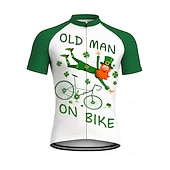  Tricou de ciclism bărbați St. Patrick tricou de downhill costum patru foi de trifoi bere Oktoberfest tricou cu mânecă scurtă tricou cu 3 buzunare la spate rezistent la UV uscare rapidă cu buzunare și