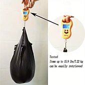 olcso Konyhai eszközök és kütyük-200 darab extra vastag fogantyús szemeteszsák, szivárgásmentes, nagy teherbírású szemeteszsákok, erős teherbírású, tartós zsákok háztartási használatra, a gazdaságos csomag hónapokig tart