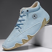 economico Stivaletti alla caviglia-stivali da uomo in similpelle verde fatti a mano: design unico e resistente con vestibilità comoda, ideali per l'uso casual, all'aperto e quotidiano