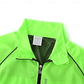 cheap Men's Jackets &amp; Gilets-WOSAWE Men's Windbreaker Cycling Jersey Cycling Jacket High Visibility Waterproof Windproof Cycling Bike Jacket Windbreaker Mountain Bike MTB Road Bike Cycling City Bike Cycling Navy Green Black Bike