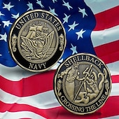 abordables 250 Aniversario de los EE. UU.-Moneda Conmemorativa del Cuerpo de Marines de EE.UU. – Moneda de Desafío Militar de Arte de Hierro del 250.º Aniversario de los Estados Unidos Medalla Coleccionable de Metal para Marines y Regalos