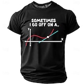 cheap Sarcasm Humor T-shirts-Funny Math T Shirt Sometimes I Go Off On A Tangent Pun Science Geek Nerd Teacher Student Black Graphic Tee Clothing Apparel S M L XL XXL XXXL