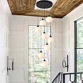 abordables Éclairages grappe-Suspensions LED modernes – lustres élégants pour escalier &amp; salon