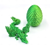 رخيصةأون عيد الفصح-بيض تنين مطبوع بتقنية الطباعة ثلاثية الأبعاد مع تنين بداخله، بيض صغير، ألعاب كريستالية مفصلية، حشوات لسلال عيد الفصح، قطع أسطورية غامضة