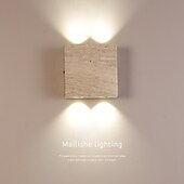 olcso Beltéri falilámpák-natúr sárga travertin kőből készült falikar japán stílusú wabi sabi beltéri fali lámpa konyhába, hálószobába, nappaliba, fésülködőasztalhoz, g9 üveg fali lámpa