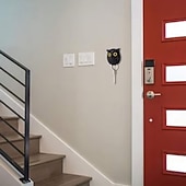 levne Úložiště a organizování-Sada 3 háčků na klíče se sovou, magnetické nástěnné háčky se sovou, magnetický háček na ledničku, organizér na klíče, nástěnný magnetický samolepicí háček bez vrtání pro snadné skladování