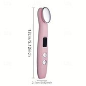 cheap Skin Care Tools-Eye Massage Device To Diminish Dark Circles And Puffiness With Vibration To Tighten Pores And Warmth For Relaxation Featuring A Light Beige Lifting Function.