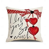levne Hodte polštáře, vložky a kryty-povlak na polštář s motivem srdce na Valentýna, dekorativní polštář s potiskem lnu, polštář do čela postele do ložnice, slavnostní dekorační polštář na postel, pohovku, obývací pokoj