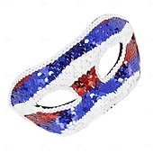  Carnavalul 2026 A 250-a aniversare a SUA Costum de carnaval Masca venețiană Cosplay Paiete Adulți Unisex Carnaval Semicincucentenar Mardi Gras Carnaval Îmbrăcați-vă