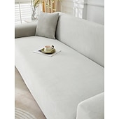 abordables Housse de canapé-Housse de canapé rayée en velours côtelé (1 pièce), élégante et luxueuse, antidérapante, anti-poussière et anti-griffures de chat, idéale en toute saison pour la chambre, le salon, le bureau ou la