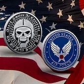 cheap U.S. 250th Anniversary-U.S. Air Force Commemorative Coin – United States 250th Anniversary Iron Art Military Challenge Coin, Metal Collectible Medal for Airmen &amp; Patriotic Gifts Semiquincentennial
