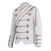 abordables Hauts-Rétro Vintage Rococo Manteau Bal Masqué Veste de cirque Manches longues Prince Aristocrate Déguisement Homme Carnaval Mascarade Événement / Fête Adulte Manteau Automne &amp; Hiver