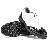 voordelige Heren Golf Schoenen-Heren golfschoenen – comfortabel wit en bordeauxrood design voor optimale prestaties en stijl op de golfbaan.