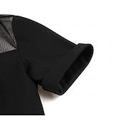 ieftine Rochii-1950 Retro / vintage Rochii Rochie leagăn Mâneci scurte Culoare solidă Costume de fancy Pentru femei Carnaval Mascaradă Purtare Zilnică Petrecerea Burlăcițelor Adulți Rochie