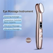 cheap Skin Care Tools-Eye Massage Device To Diminish Dark Circles And Puffiness With Vibration To Tighten Pores And Warmth For Relaxation Featuring A Light Beige Lifting Function.