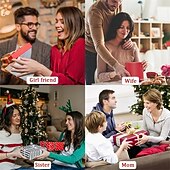 baratos Presentes-Rosa vermelha preservada com colar, flores eternas, presente de aniversário para mulheres, mãe, esposa, namorada, avó, no Dia dos Namorados, Dia das Mães, Dia Mais Doce.