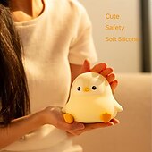 halpa Taimitarha yövalot-pingviini vauva pehmeä silikoni taputusvalo yövalo usb-lataus joulu uusivuosi festivaali syntymäpäivälahja sisä makuuhuone tunnelmavalo