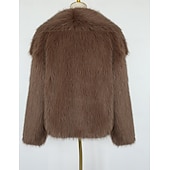 preiswerte Pelzschals-Kunstpelz-Umhänge Damenumhang Elegant Langarm Kunstpelz Hochzeit Schals Mit Unifarbe Für Party Herbst