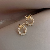 billiga Örhängen-1 par Örhänge For Dam Dagligen Gata Legering Monogram