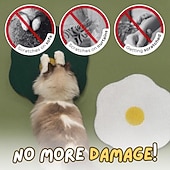 Недорогие Поддержка и уход за животными-Когтеточка для кошек, настенный скребок из гофрированного картона с самоклеящейся поверхностью, устойчивой к царапинам; сменный коврик для кошек