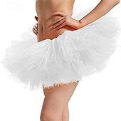 economico Fondi-Costume di fantasia Tutu Gonna in tulle Retrò Vintage Anni '80 Adulti Per donna Halloween Carnevale Feste Performance Vestirsi
