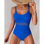 זול רש גארדים One Piece-בגדי ריקוד נשים בגד ים אחיד רשת הגנת UV גמישות גבוהה ללא שרוולים בגדי ים גלישה צלילה שנרקול קיץ