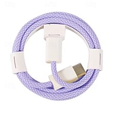 preiswerte Ladekabel-2er-Pack PD 60W USB C zu Typ C Farbige Kabel Schnelles Laden für Apple iPhone 15 16 Pro Huawei Xiaomi Samsung Typ C Gewebtes Kabel Zubehör