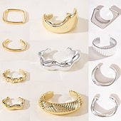 olcso Tánckiegészítők-Samba Kiegészítők Absztrakt Szobrászati Karperecek Nőknek - Modern Irregular Arany  Ezüst Hangzású Karkötők Nagy Kijelentés Ékszerek Előadói Jelmez