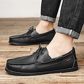 preiswerte Bootsschuhe-Schwarze Herren-Schnürschuhe, bequeme Hochzeitsschuhe für Trauzeugen, stilvolle und legere Schuhe für Hochzeitsfeiern und halbformelle Hochzeitsveranstaltungen