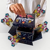 cheap Gifts-Butterfly Explosion Gift Box, Flying Butterfly Surprise Box for Birthday, Wedding, Anniversaries, Christmas